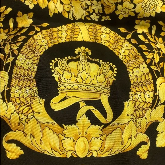 Versace Barocco Silk Scarf Unisex